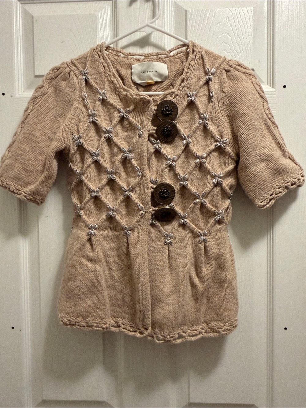 Leifsdottir Cozy Wool Sweater in Tan Beige